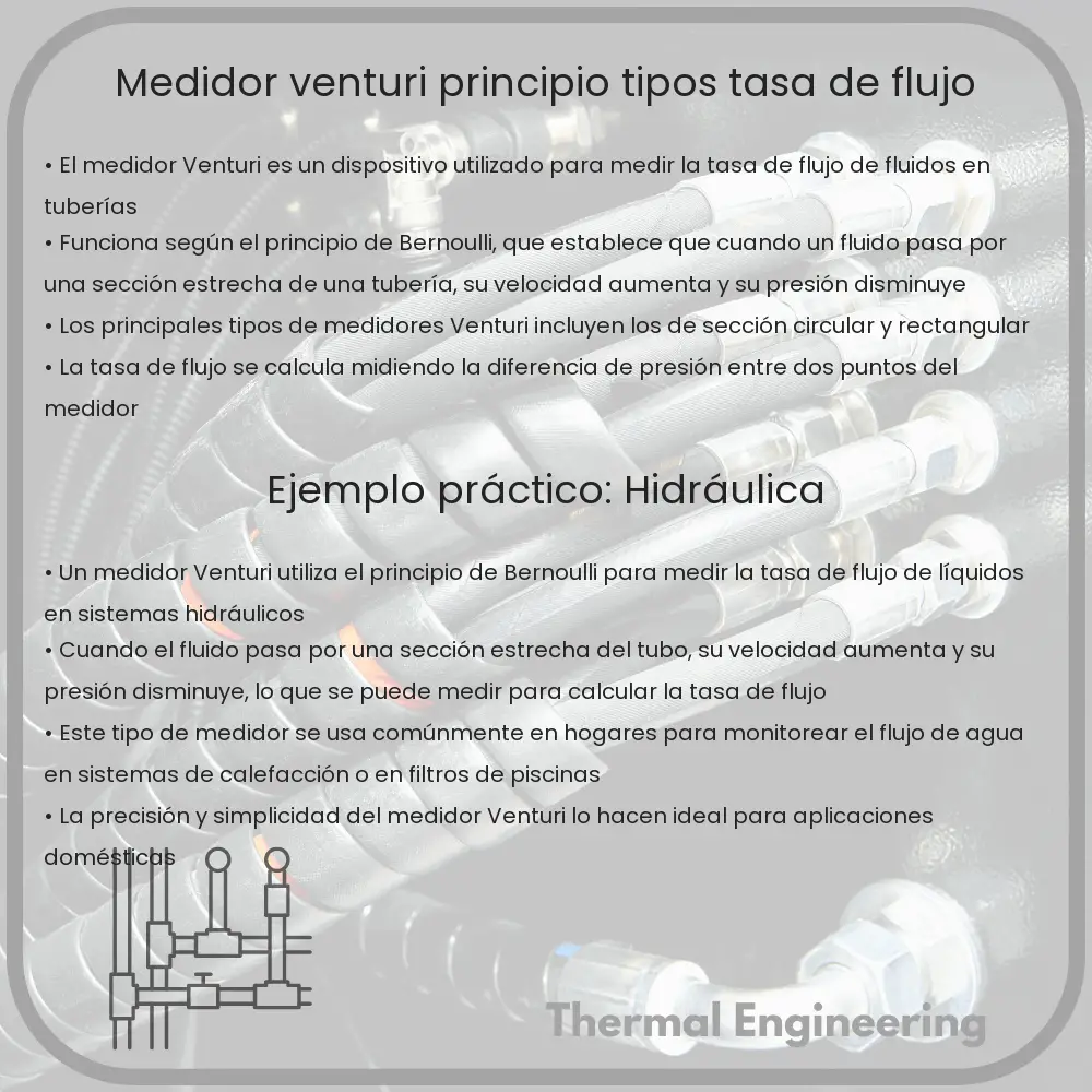 Medidor Venturi | Principio, Tipos, Tasa de Flujo