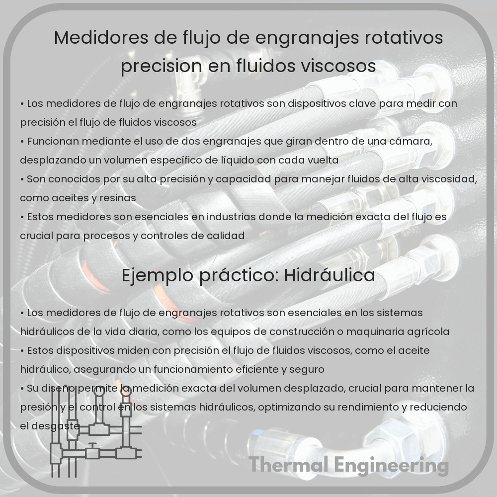 Medidores de Flujo de Engranajes Rotativos | Precisión en Fluidos Viscosos