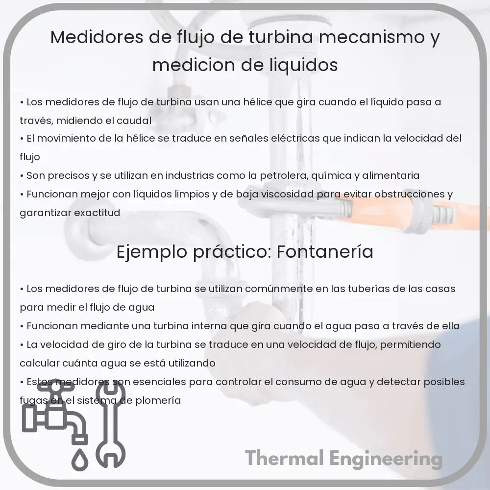 Medidores de Flujo de Turbina | Mecanismo y Medición de Líquidos