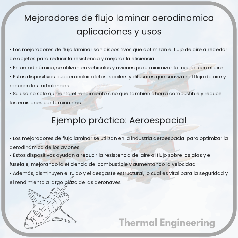 Mejoradores de Flujo Laminar: Aerodinámica, Aplicaciones y Usos