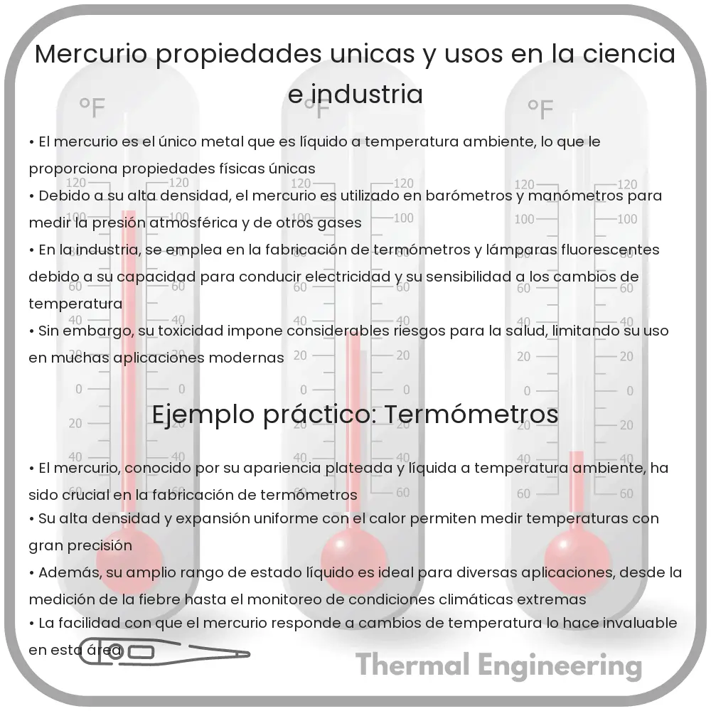Mercurio | Propiedades Únicas y Usos en la Ciencia e Industria