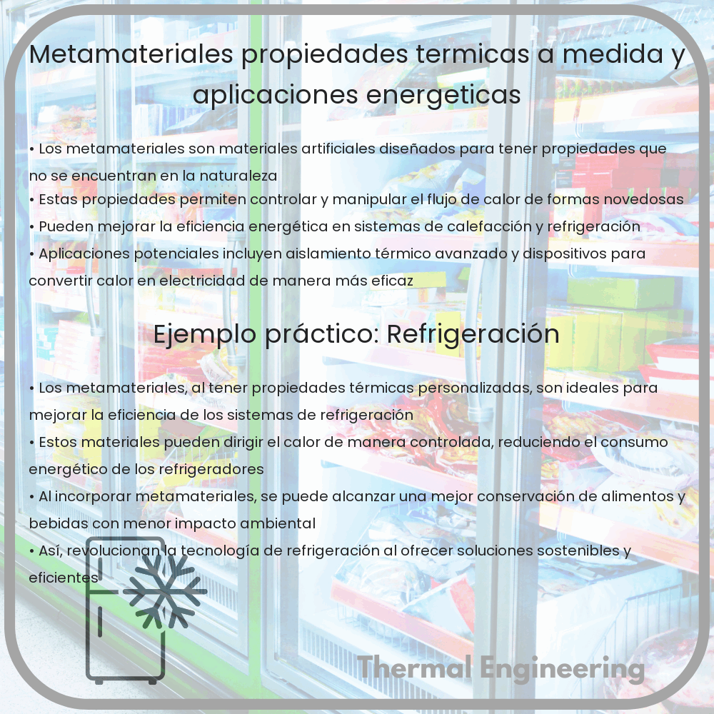 Metamateriales | Propiedades Térmicas a Medida y Aplicaciones Energéticas