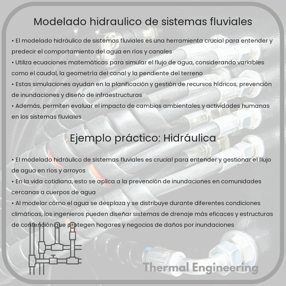 Modelado hidráulico de sistemas fluviales