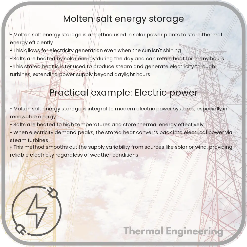 Molten salt energy storage