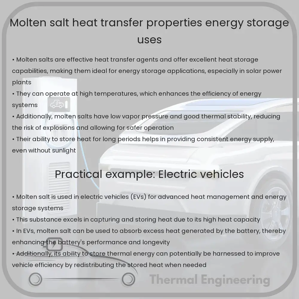 Molten Salt | Heat Transfer Properties, Energy Storage Uses