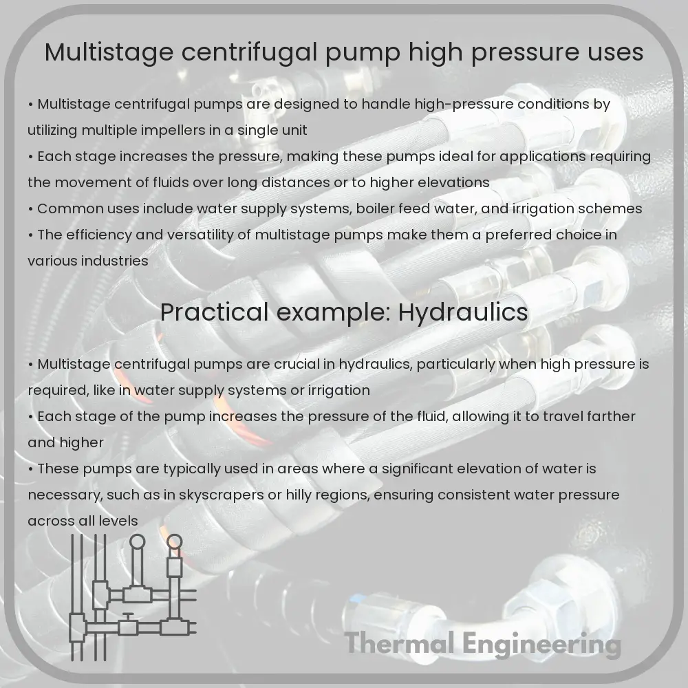 Multistage Centrifugal Pump | High Pressure & Uses