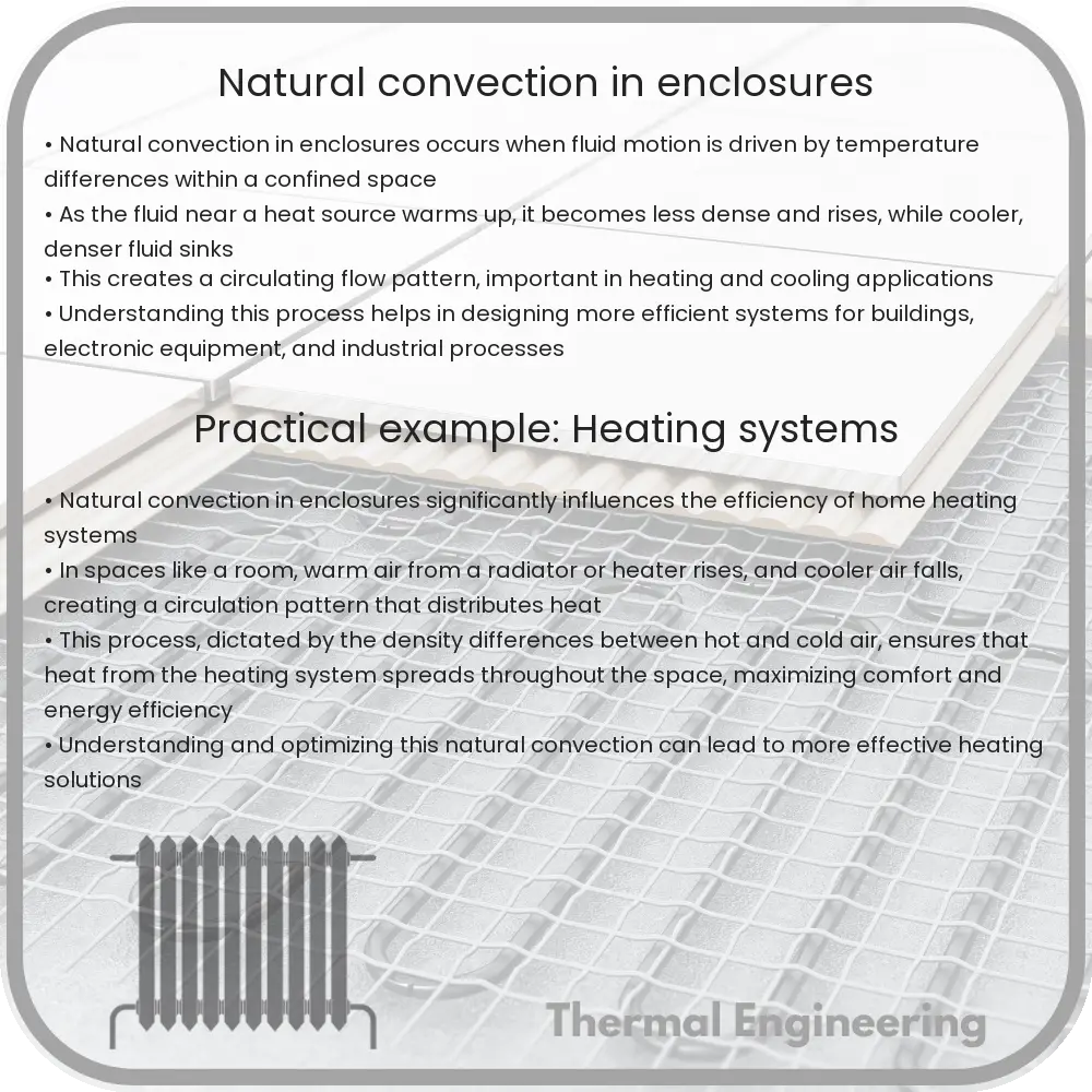 Natural convection in enclosures