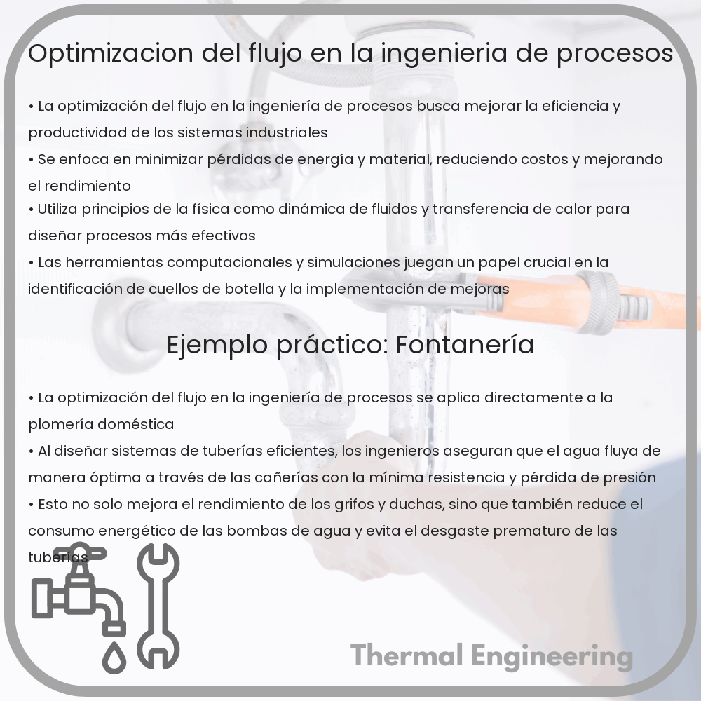 Optimización del flujo en la ingeniería de procesos