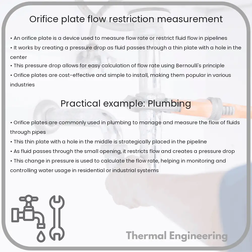 Orifice Plate | Flow Restriction, Measurement
