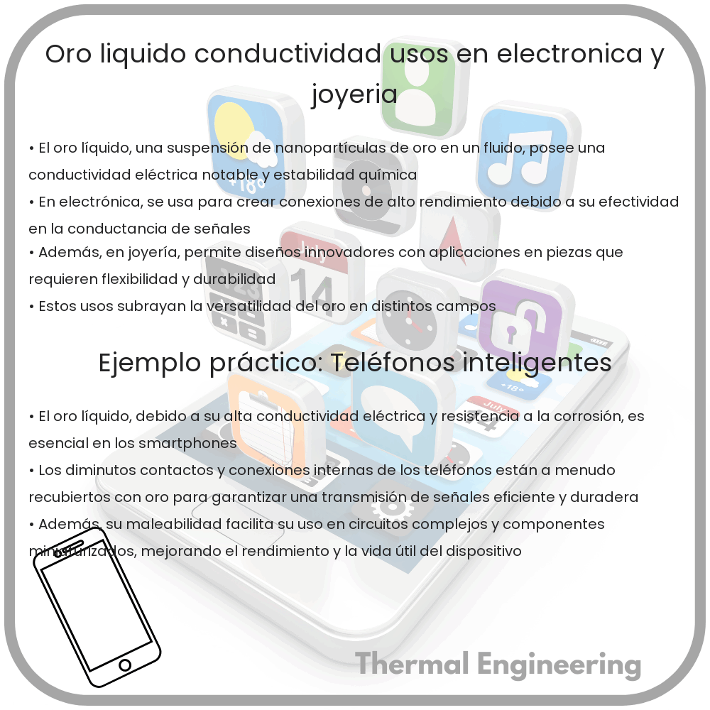 Oro Líquido | Conductividad, Usos en Electrónica y Joyería
