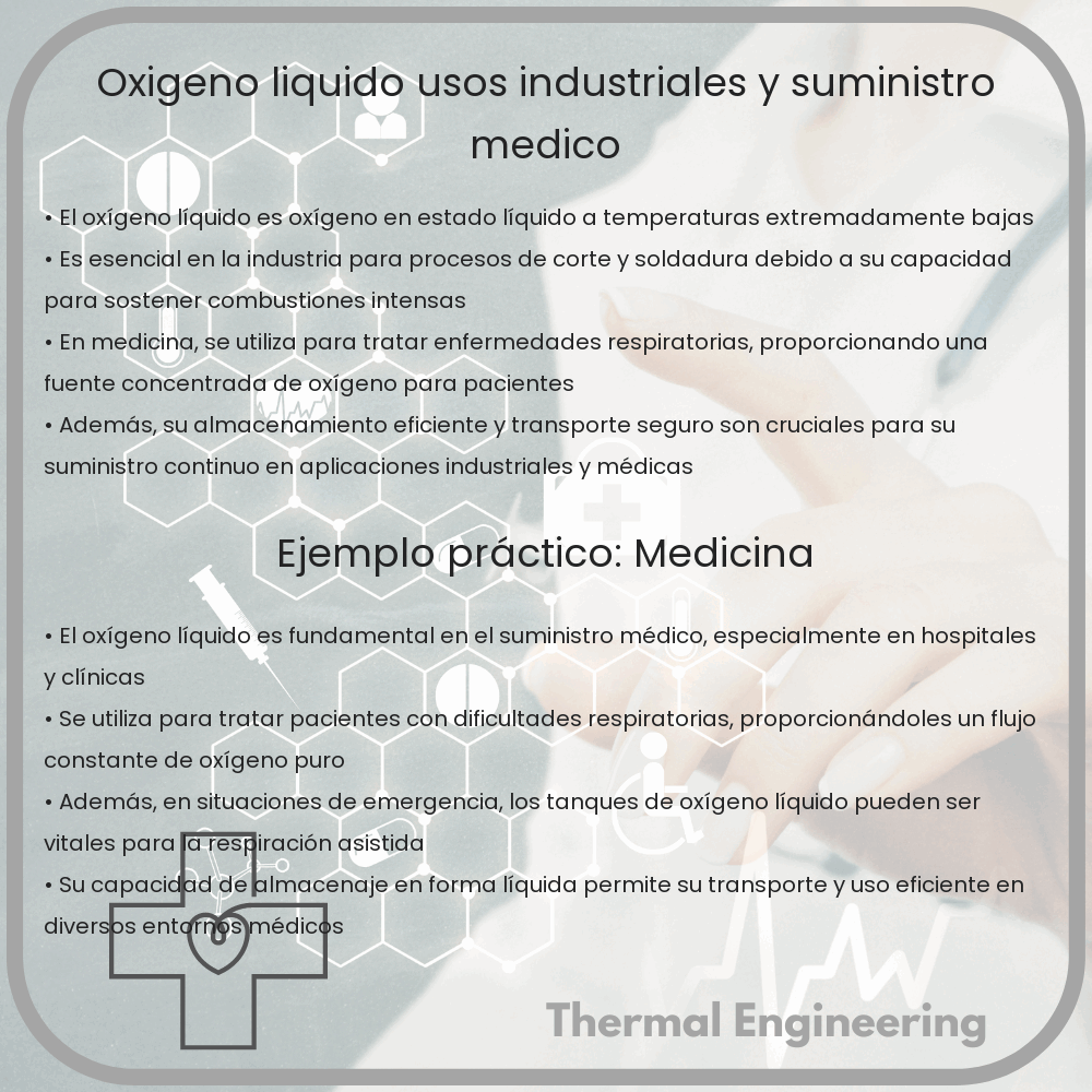 Oxígeno Líquido | Usos Industriales y Suministro Médico