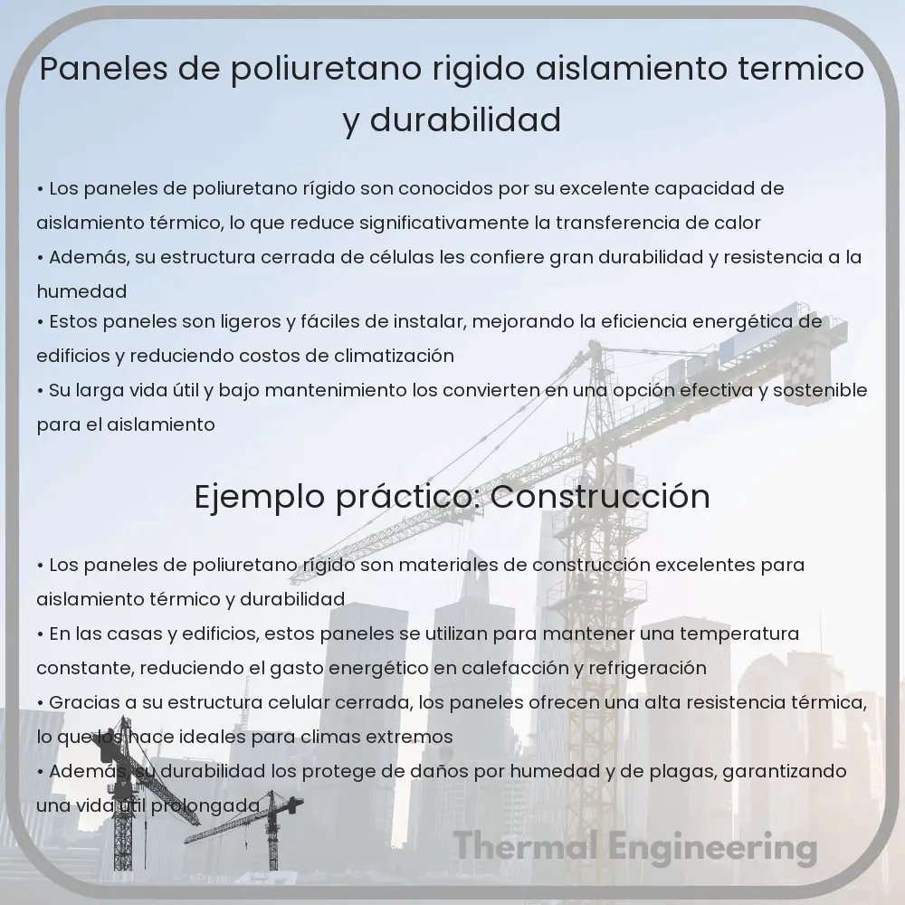 Paneles de Poliuretano Rígido | Aislamiento Térmico y Durabilidad