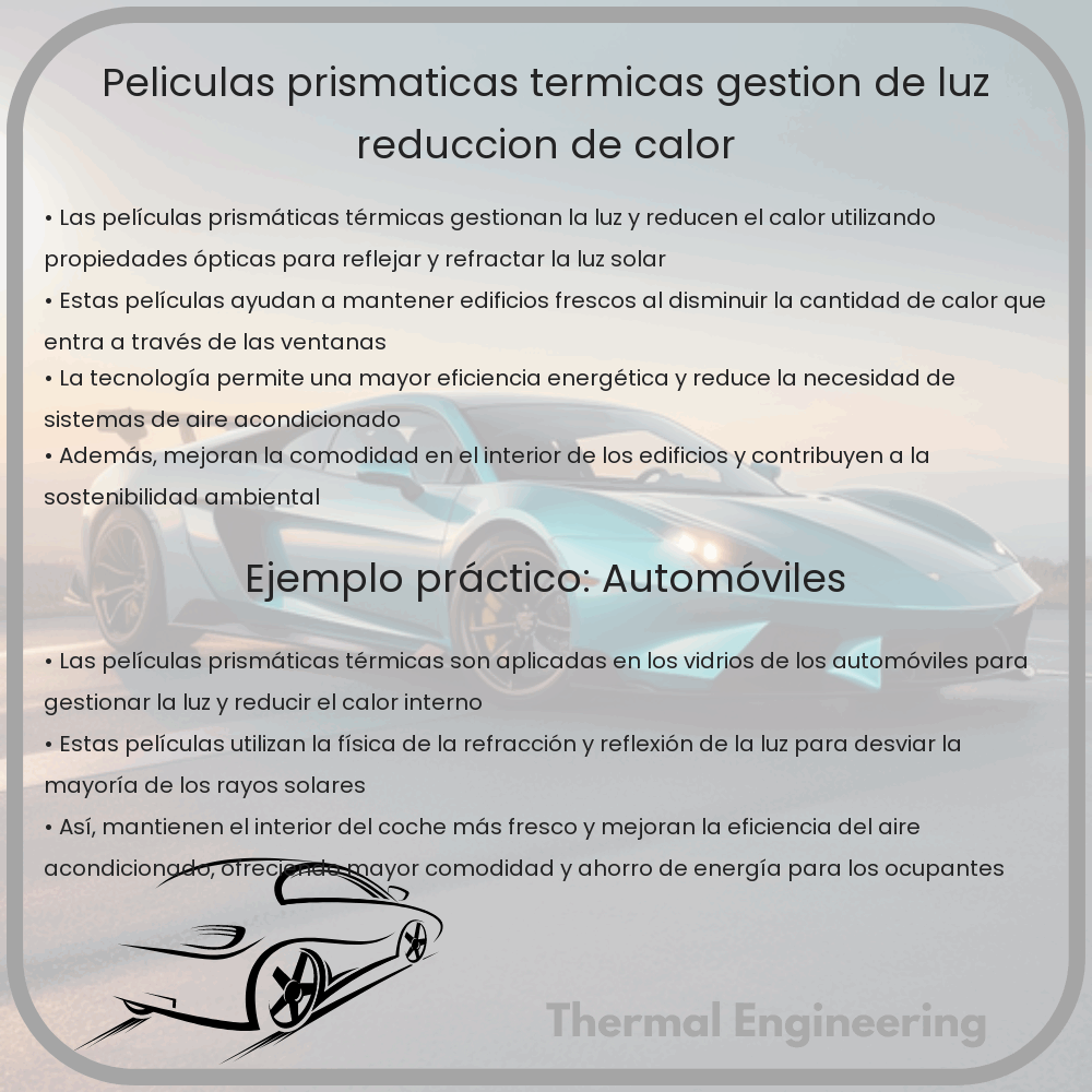 Películas Prismáticas Térmicas | Gestión de Luz, Reducción de Calor