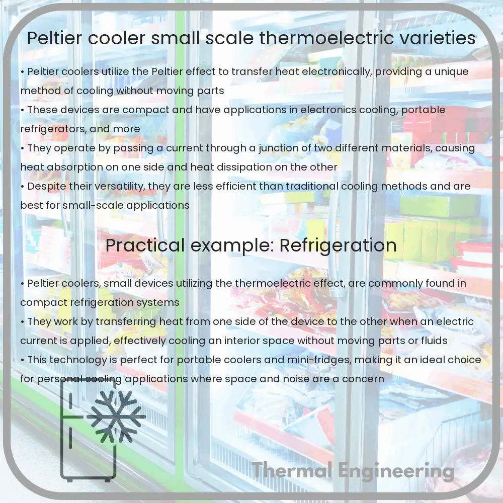 Peltier Cooler | Small-Scale Thermoelectric Varieties