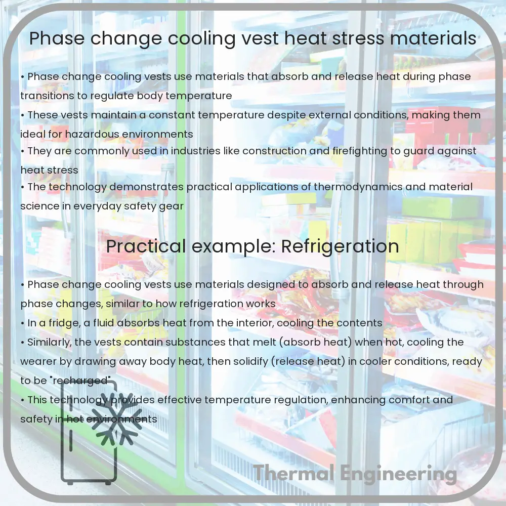 Phase Change Cooling Vest | Heat Stress Materials