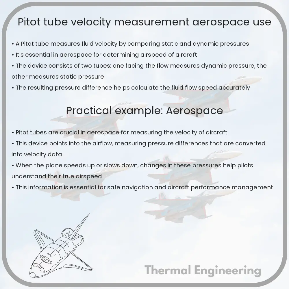 Pitot Tube | Velocity Measurement, Aerospace Use