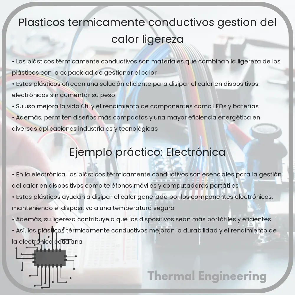 Plásticos Térmicamente Conductivos | Gestión del Calor, Ligereza