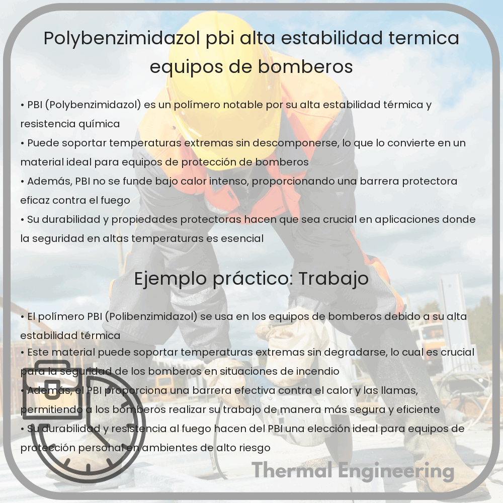 Polybenzimidazol (PBI) | Alta Estabilidad Térmica, Equipos de Bomberos