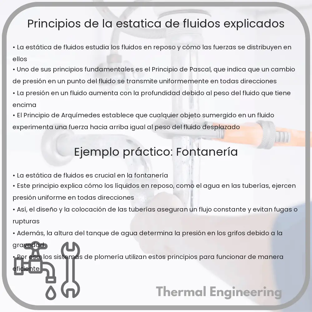 Principios de la Estática de Fluidos Explicados