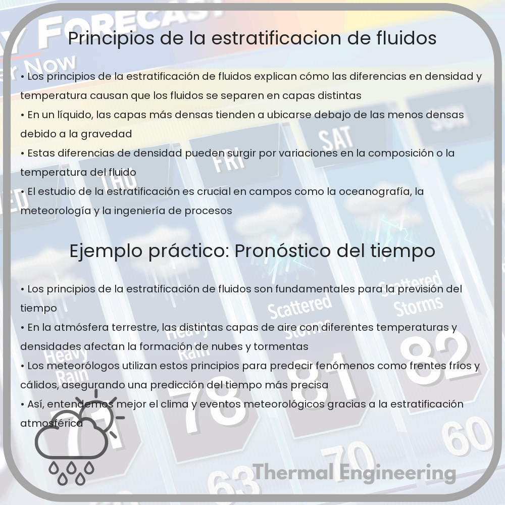 Principios de la Estratificación de Fluidos