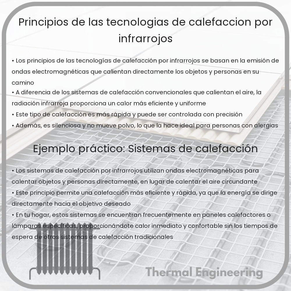 Principios de las Tecnologías de Calefacción por Infrarrojos