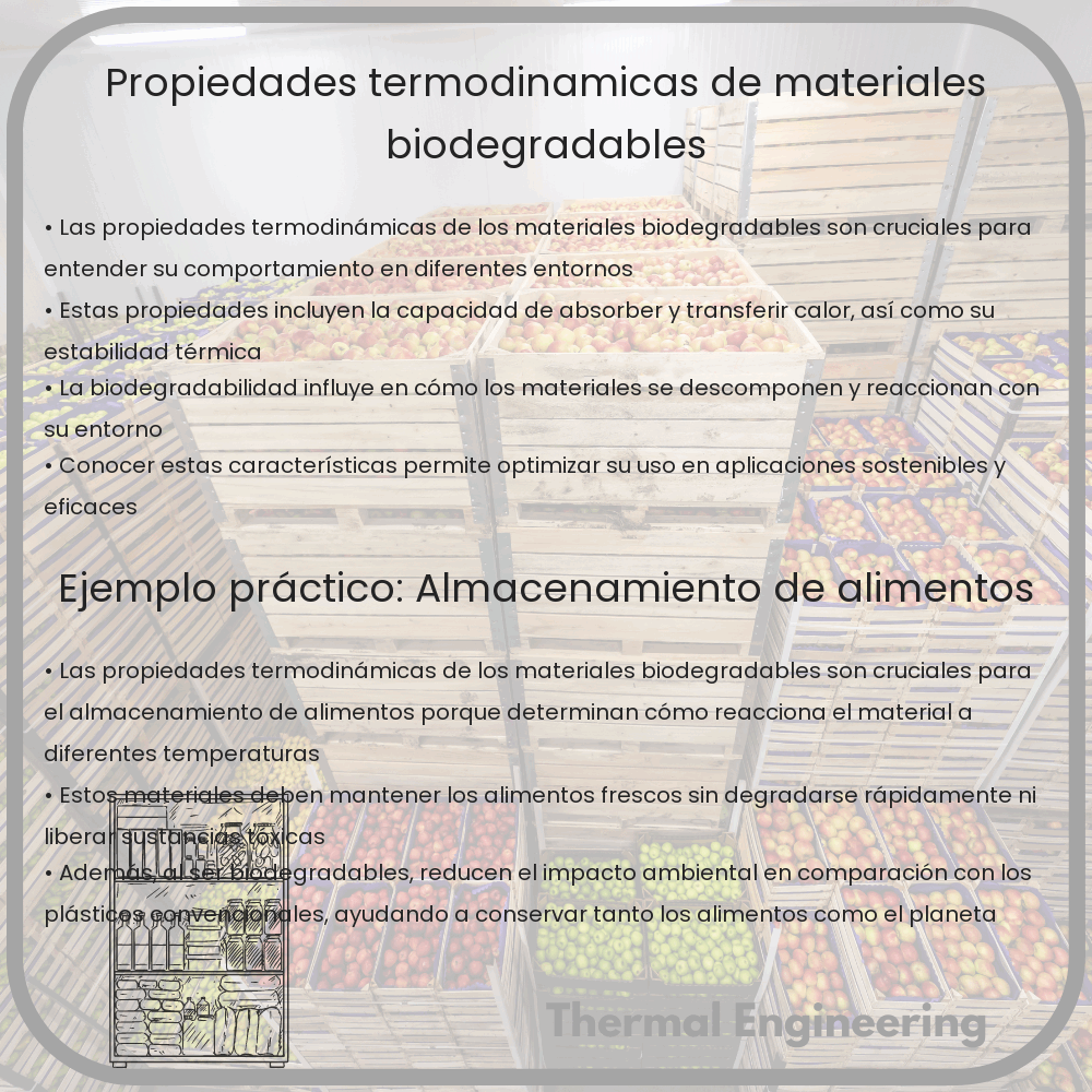 Propiedades termodinámicas de materiales biodegradables