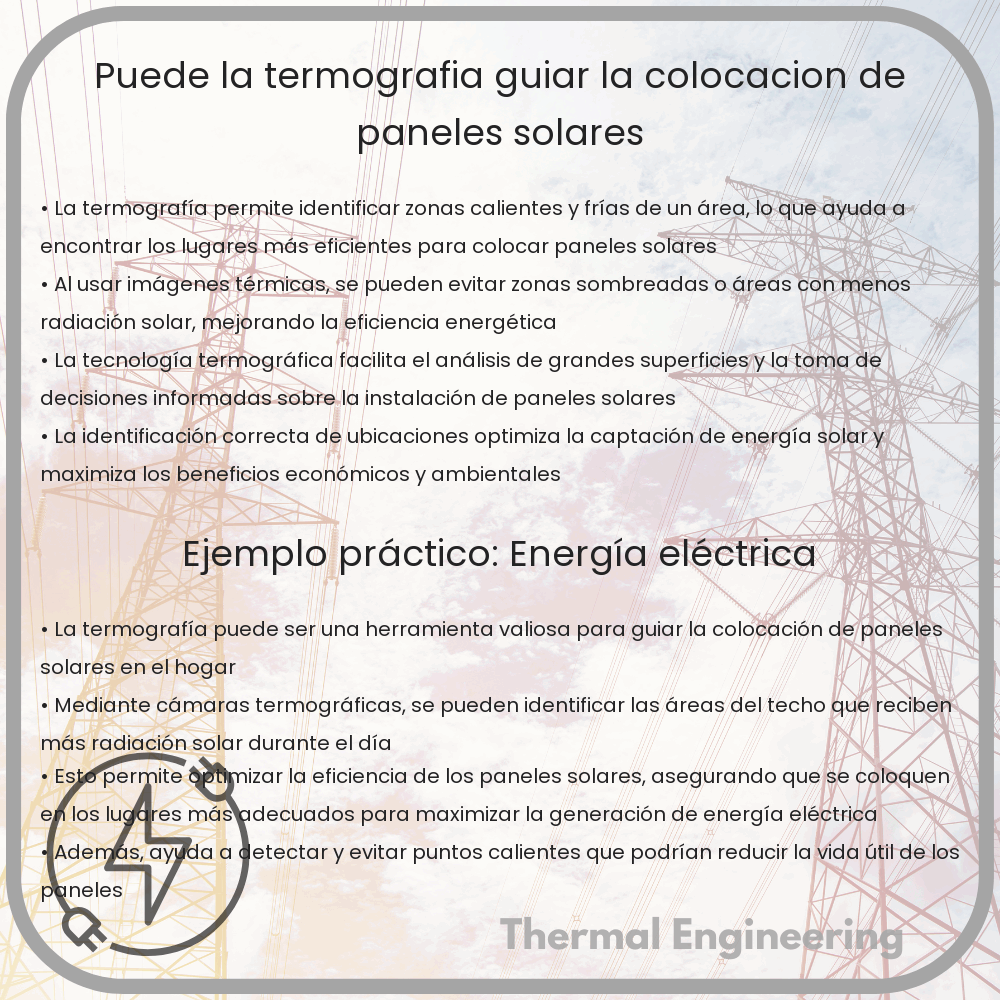 ¿Puede la termografía guiar la colocación de paneles solares?