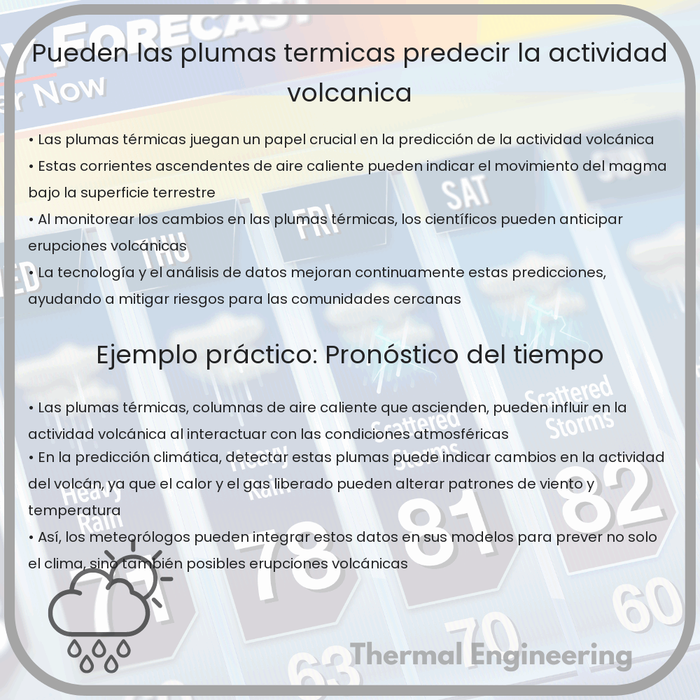 ¿Pueden las plumas térmicas predecir la actividad volcánica?