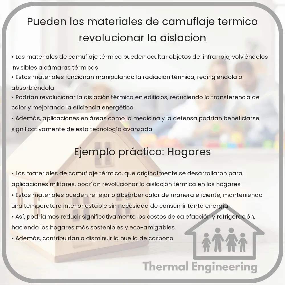 ¿Pueden los materiales de camuflaje térmico revolucionar la aislación?