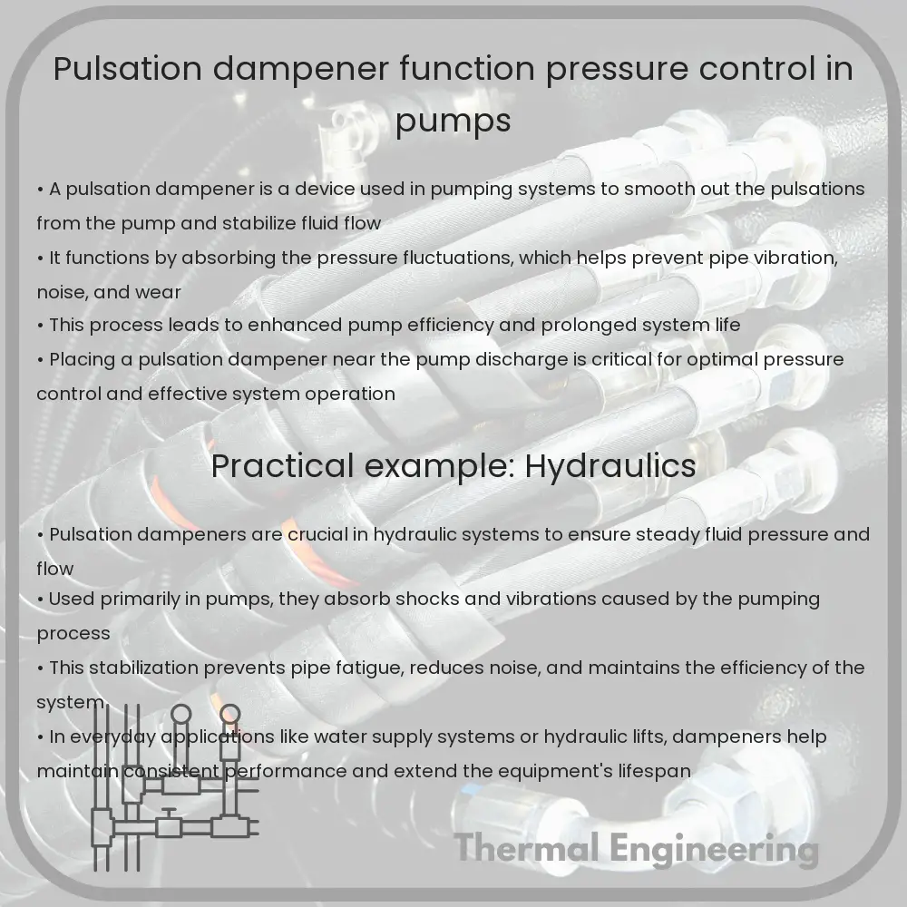 Pulsation Dampener | Function, Pressure Control in Pumps