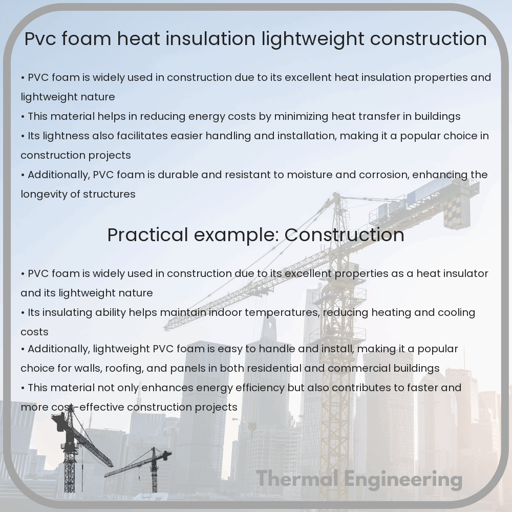 PVC Foam | Heat Insulation, Lightweight Construction