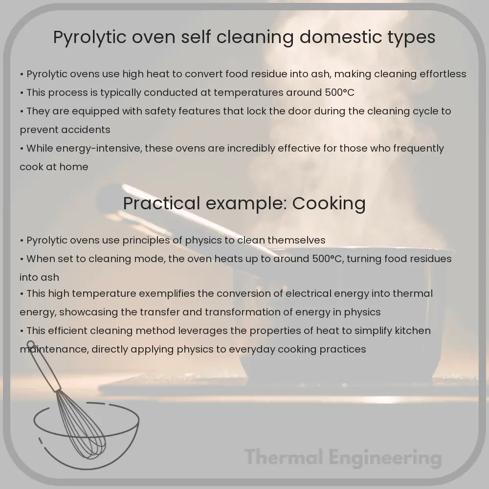 Pyrolytic Oven SelfCleaning Domestic Types