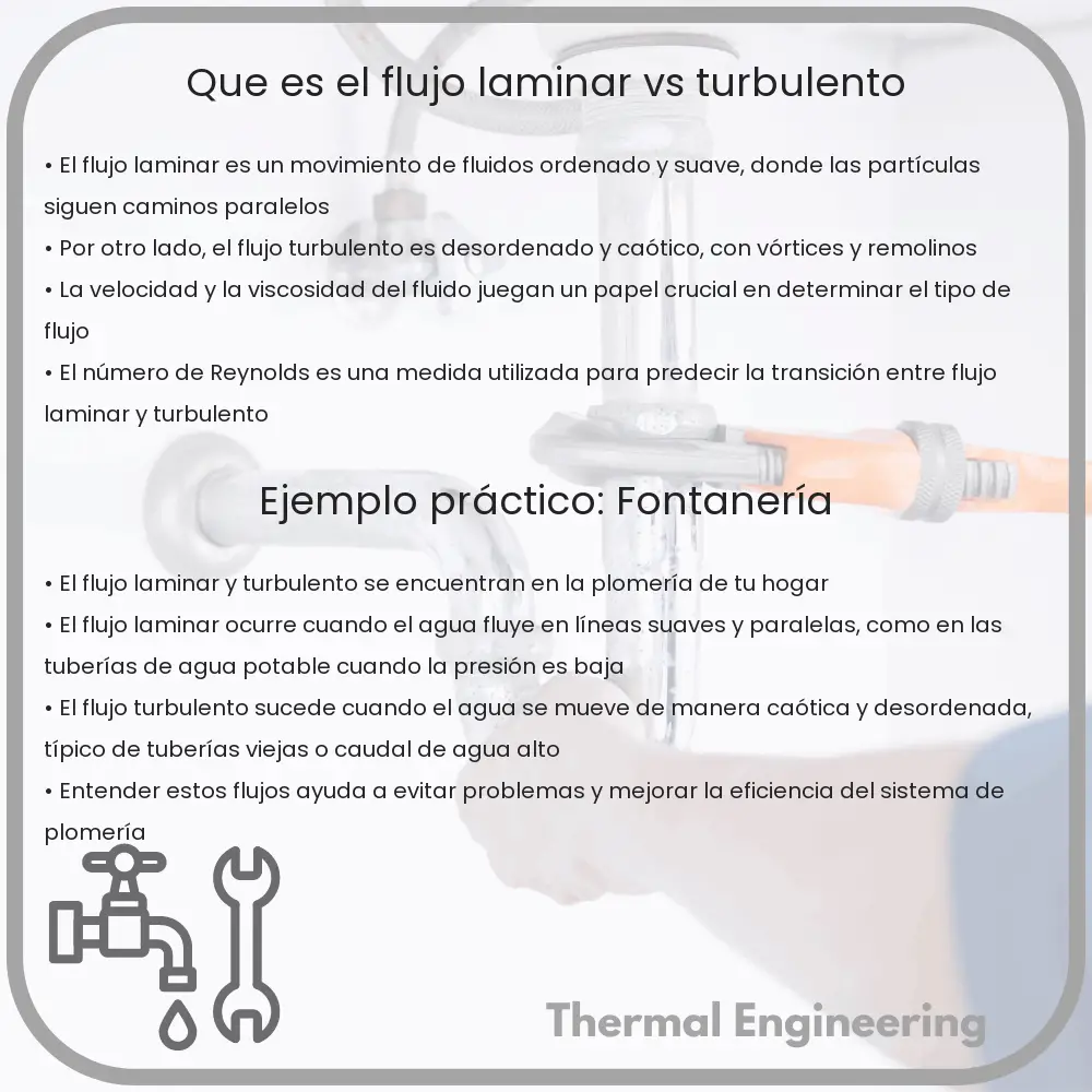 ¿Qué es el flujo laminar vs. turbulento?