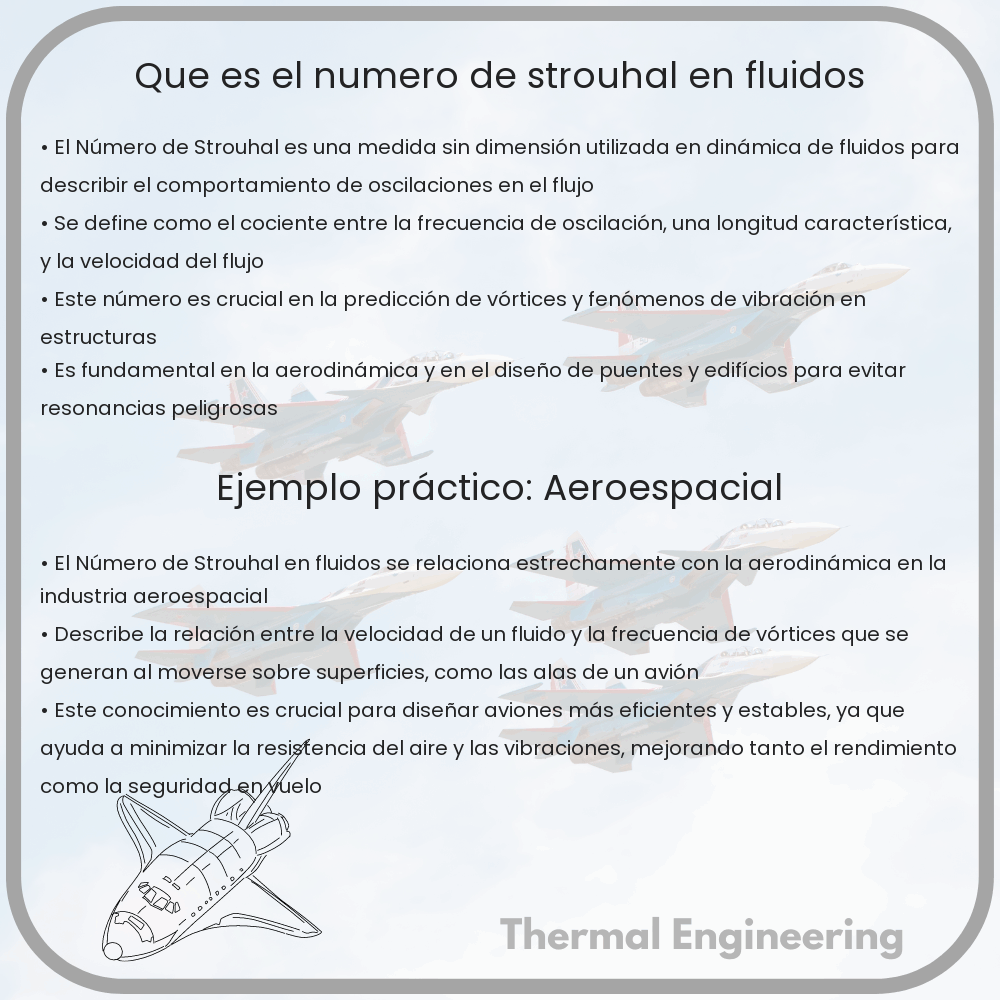 ¿Qué es el Número de Strouhal en Fluidos?
