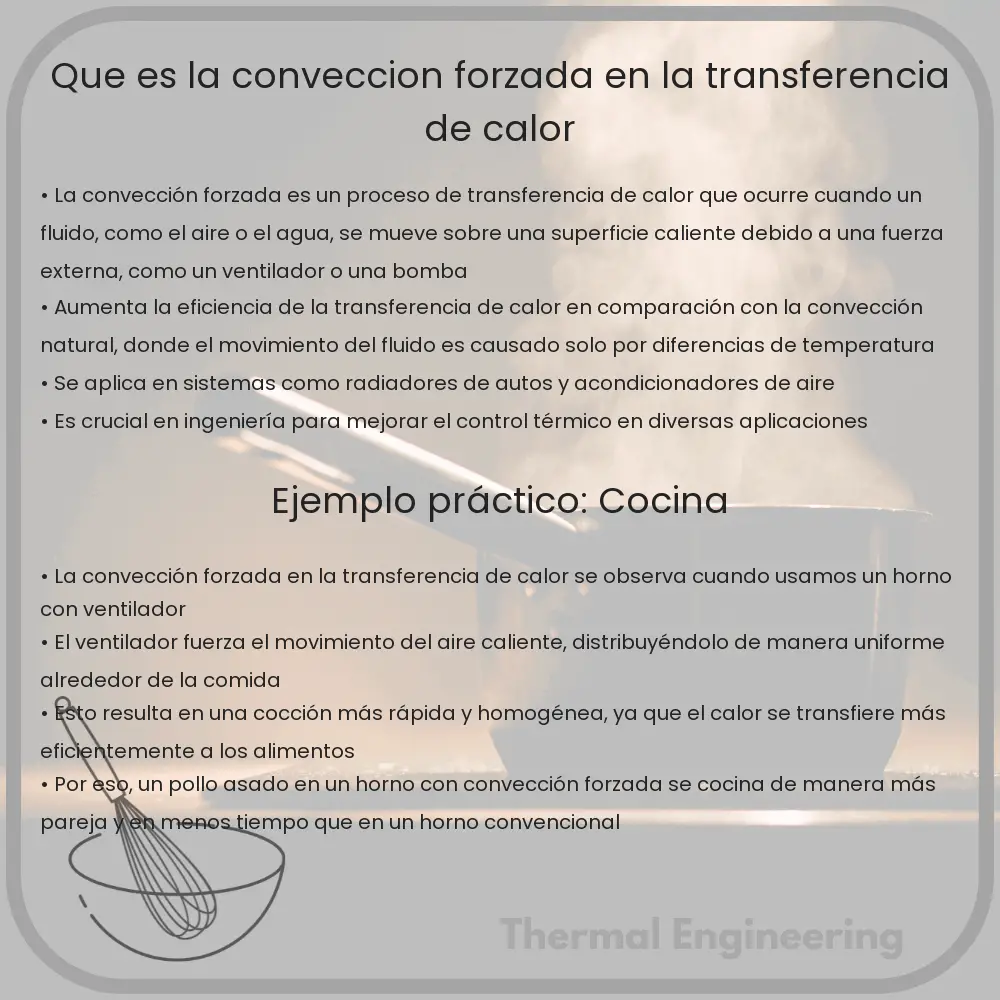 ¿Qué es la Convección Forzada en la Transferencia de Calor?