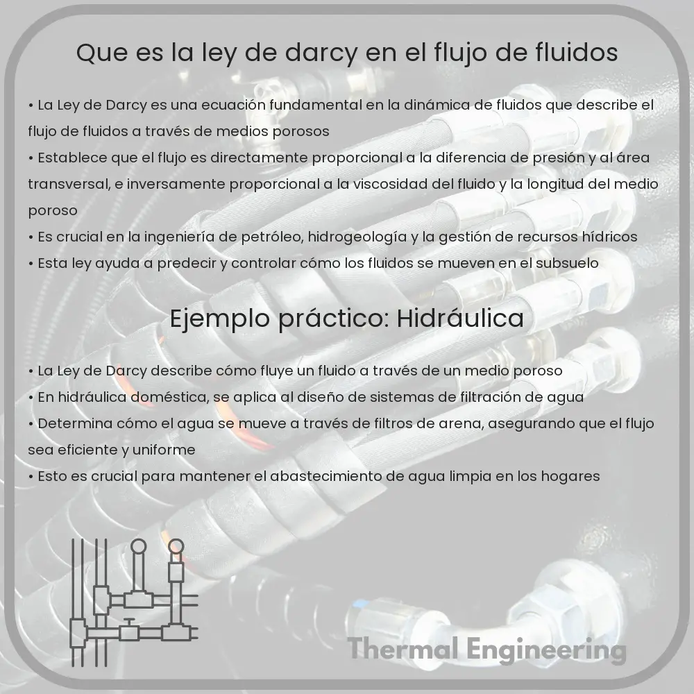 ¿Qué es la Ley de Darcy en el Flujo de Fluidos?