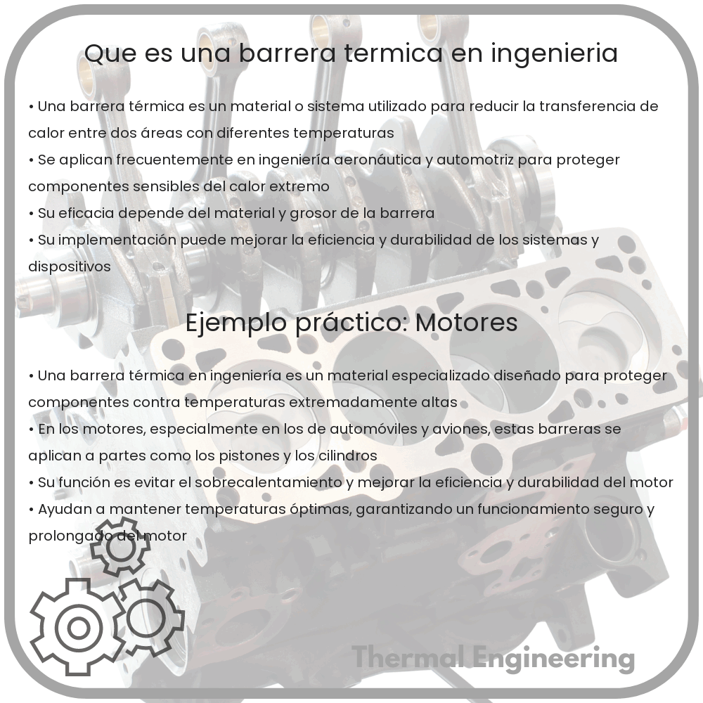 ¿Qué es una Barrera Térmica en Ingeniería?