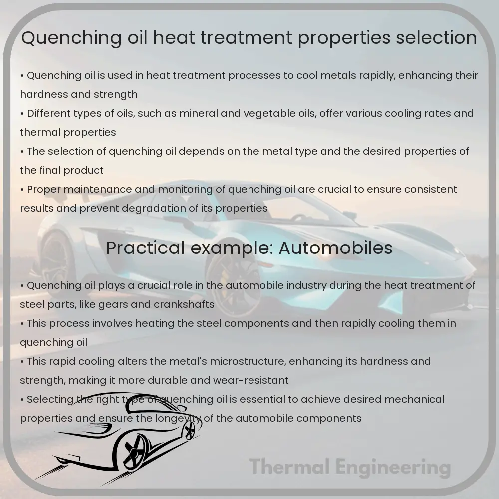Quenching Oil | Heat Treatment, Properties & Selection
