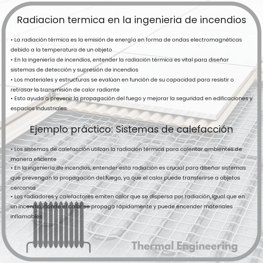 Radiación térmica en la ingeniería de incendios