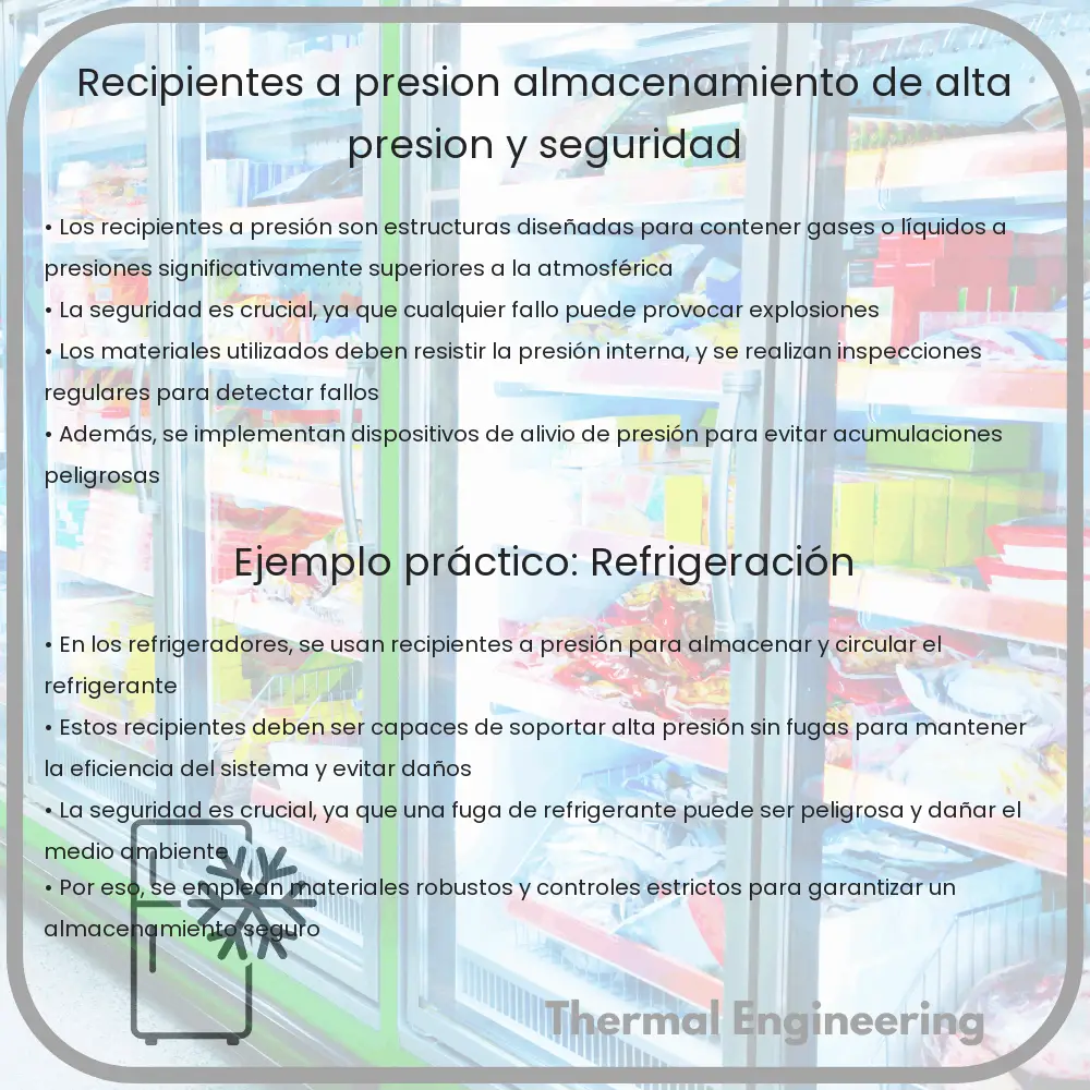 Recipientes a Presión | Almacenamiento de Alta Presión y Seguridad