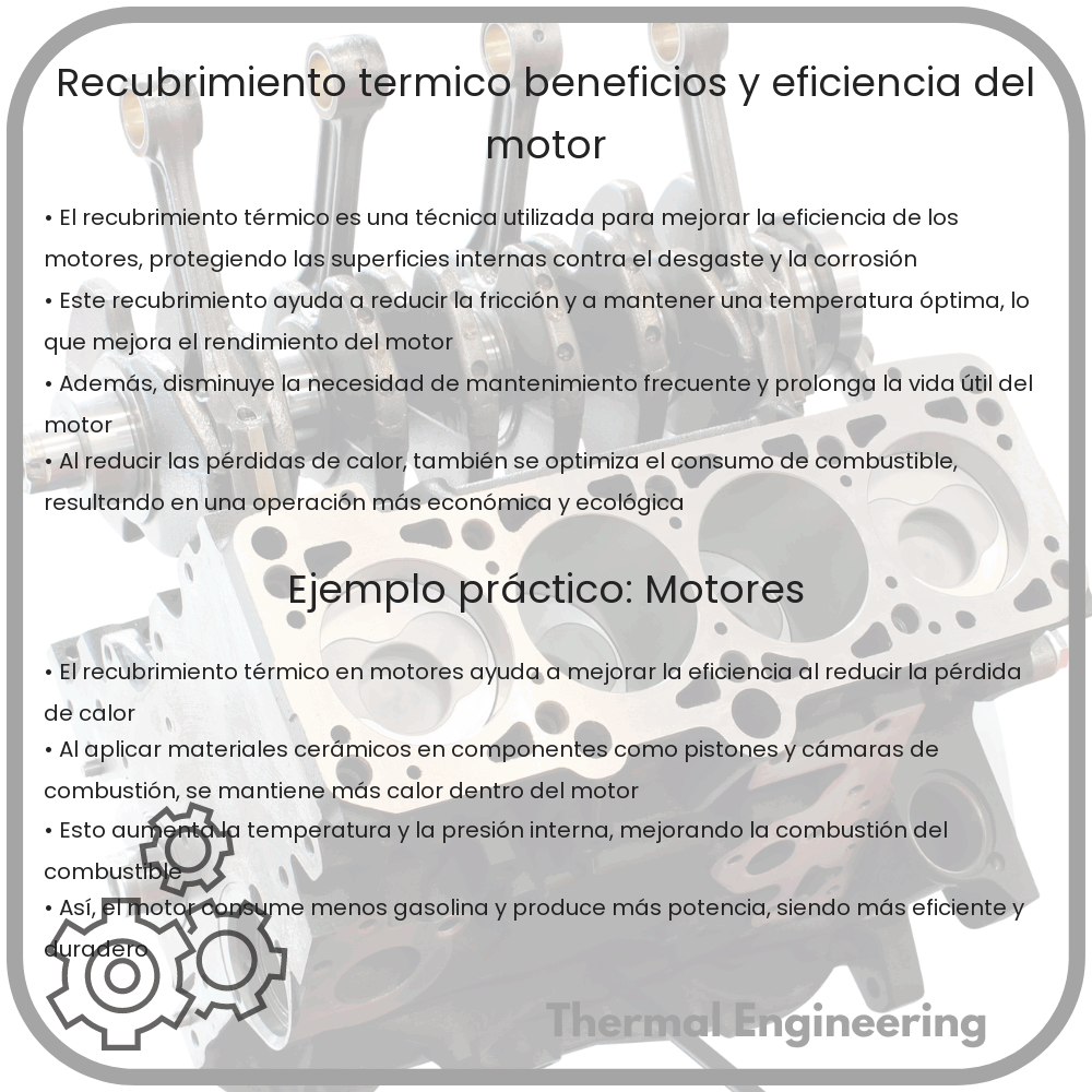 Recubrimiento Térmico | Beneficios y Eficiencia del Motor