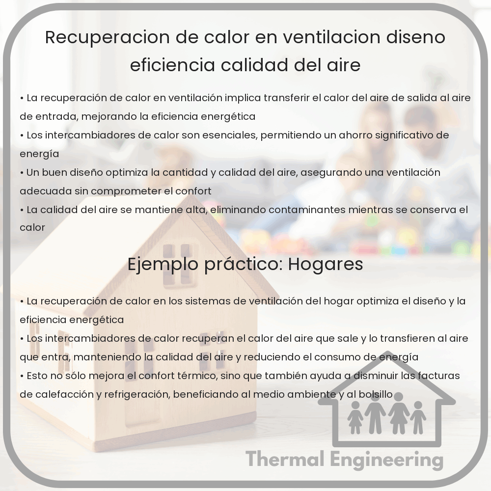 Recuperación de Calor en Ventilación | Diseño, Eficiencia, Calidad del Aire