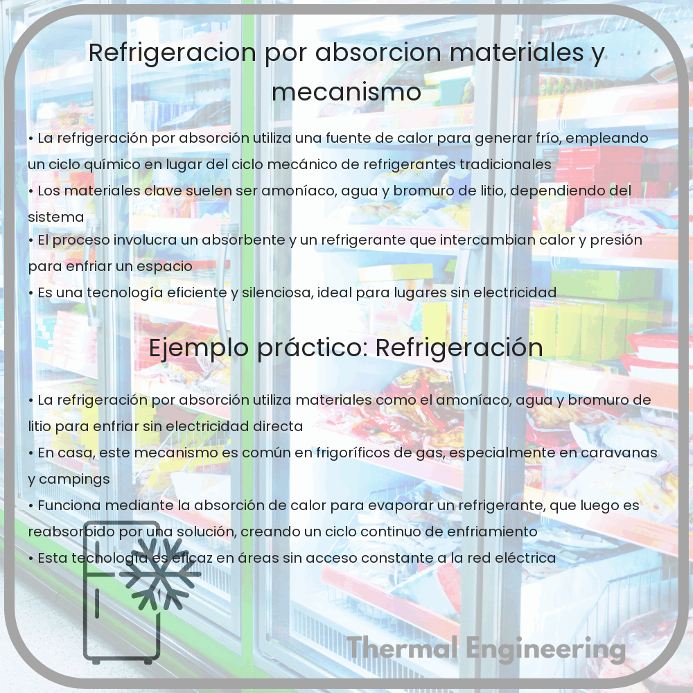 Refrigeración por Absorción | Materiales y Mecanismo