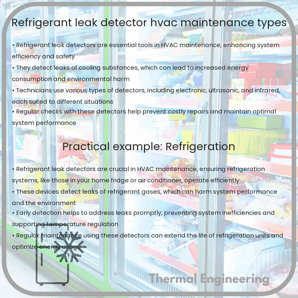 Refrigerant Leak Detector HVAC Maintenance Types