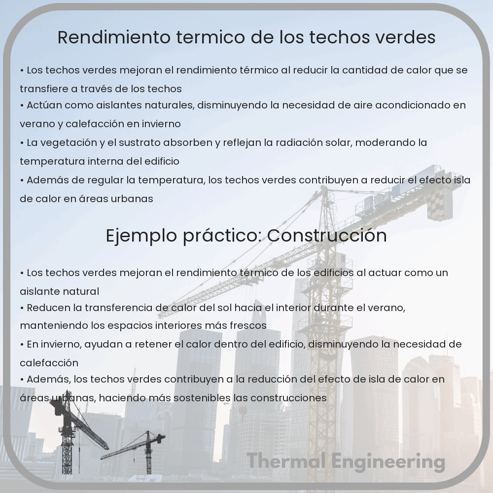 Rendimiento térmico de los techos verdes