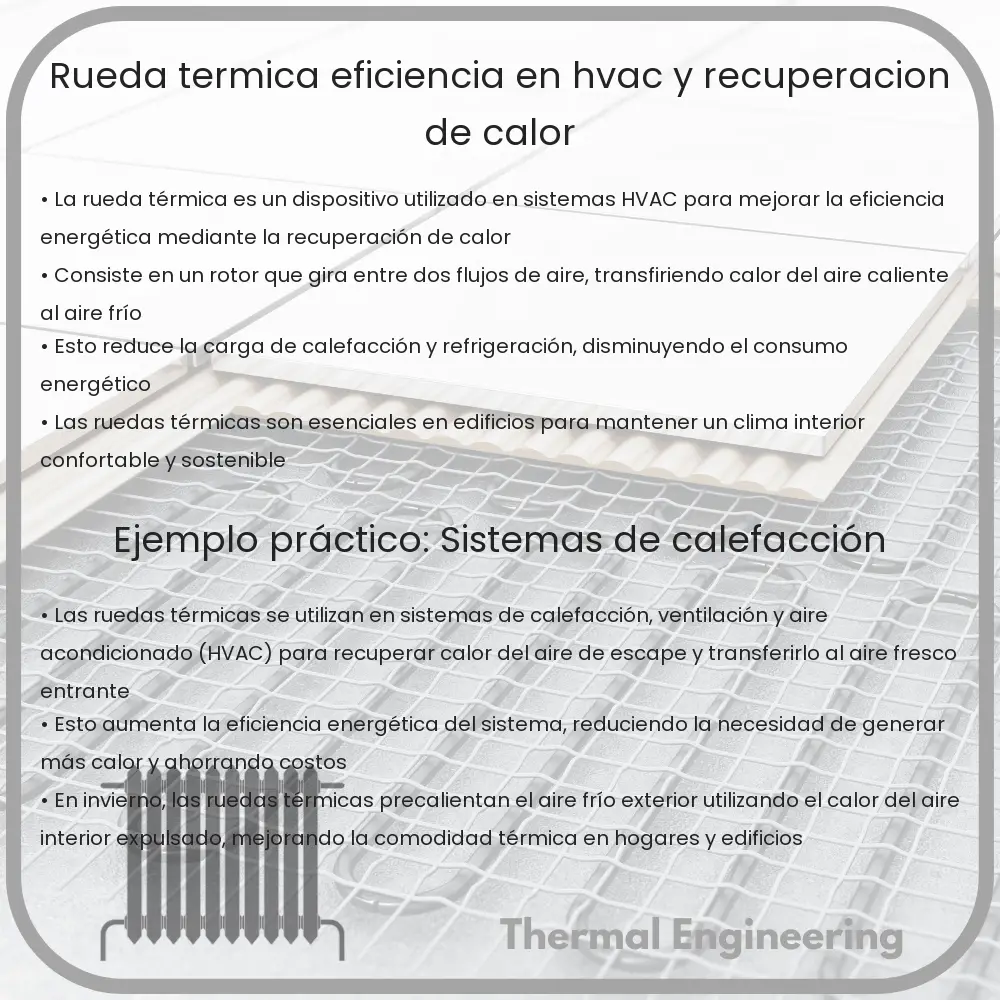 Rueda Térmica | Eficiencia en HVAC y Recuperación de Calor