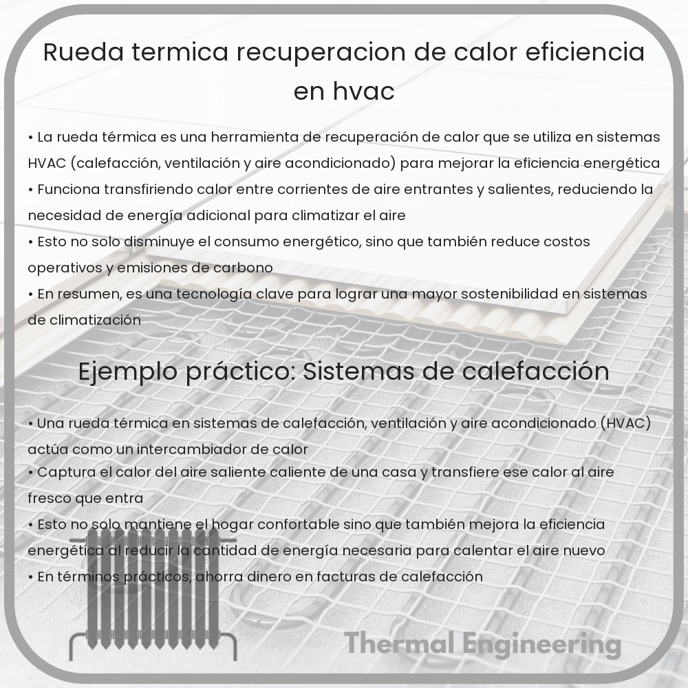 Rueda Térmica | Recuperación de Calor, Eficiencia en HVAC