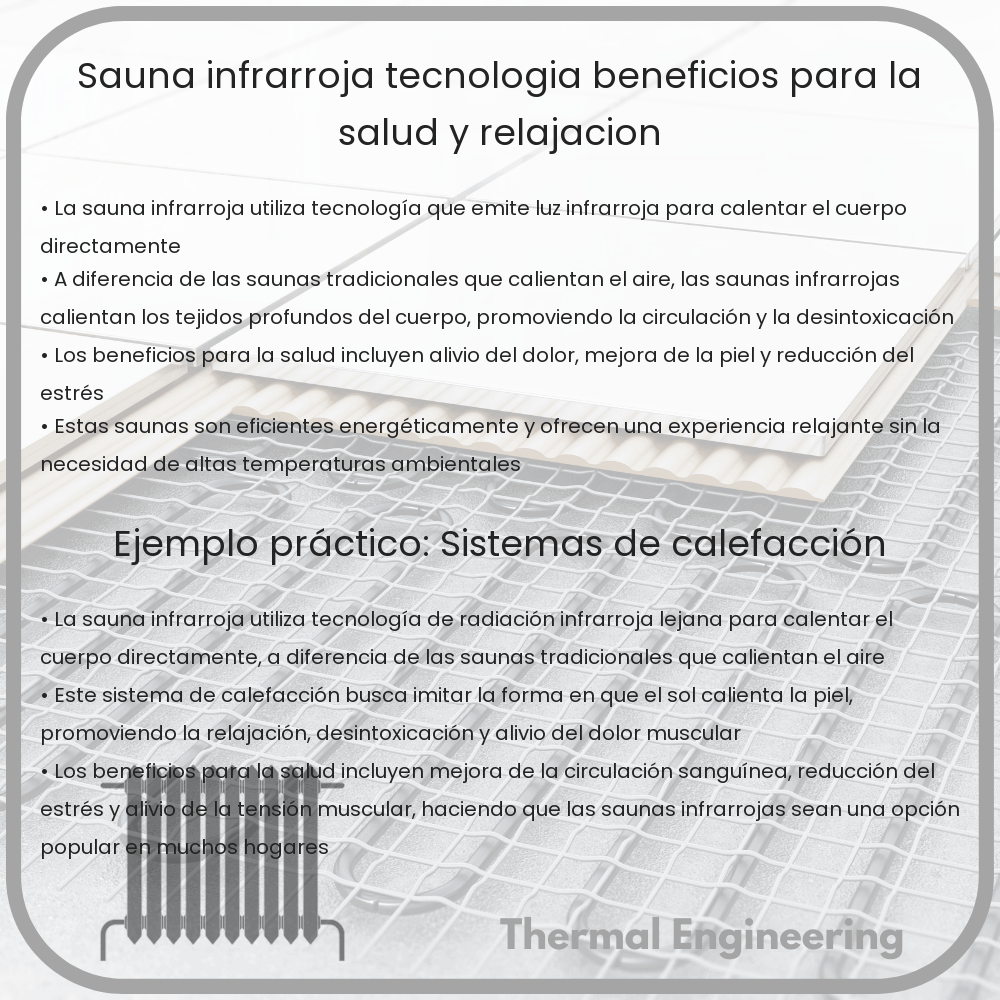 Sauna Infrarroja: Tecnología, Beneficios para la Salud y Relajación