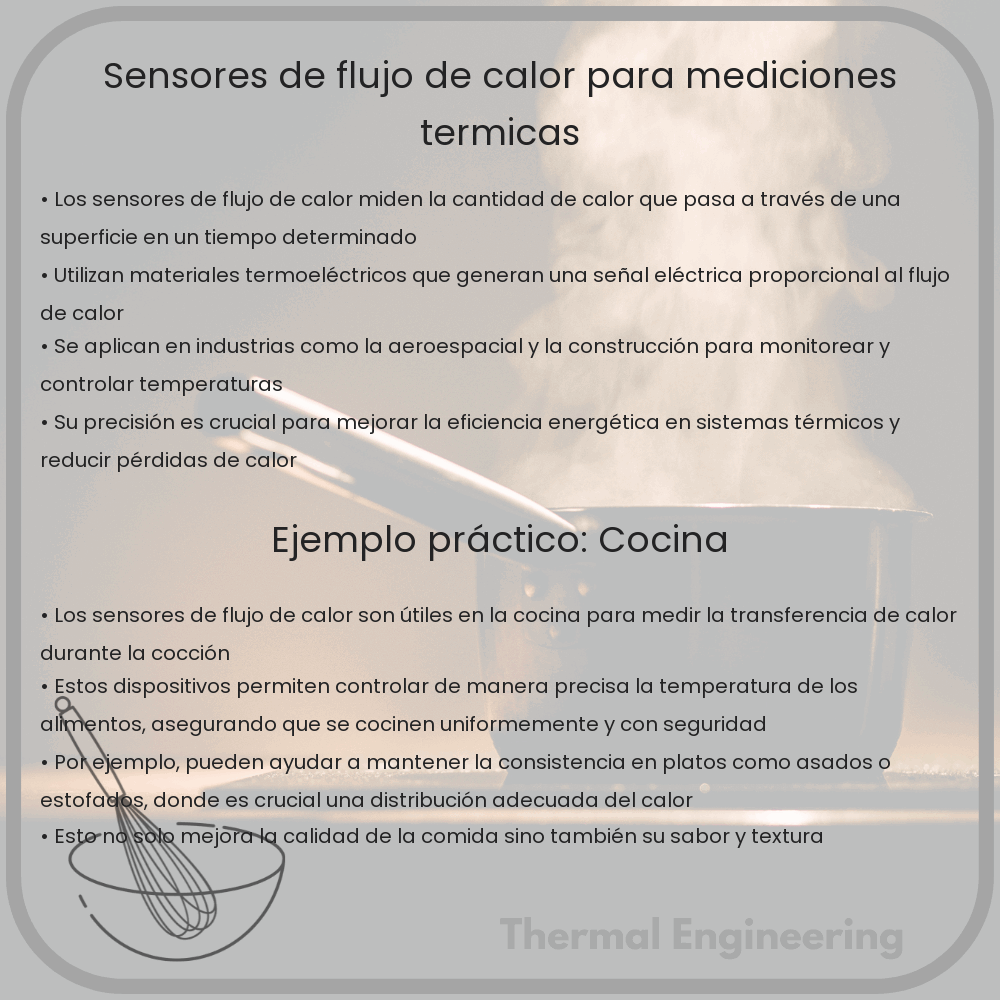 Sensores de flujo de calor para mediciones térmicas