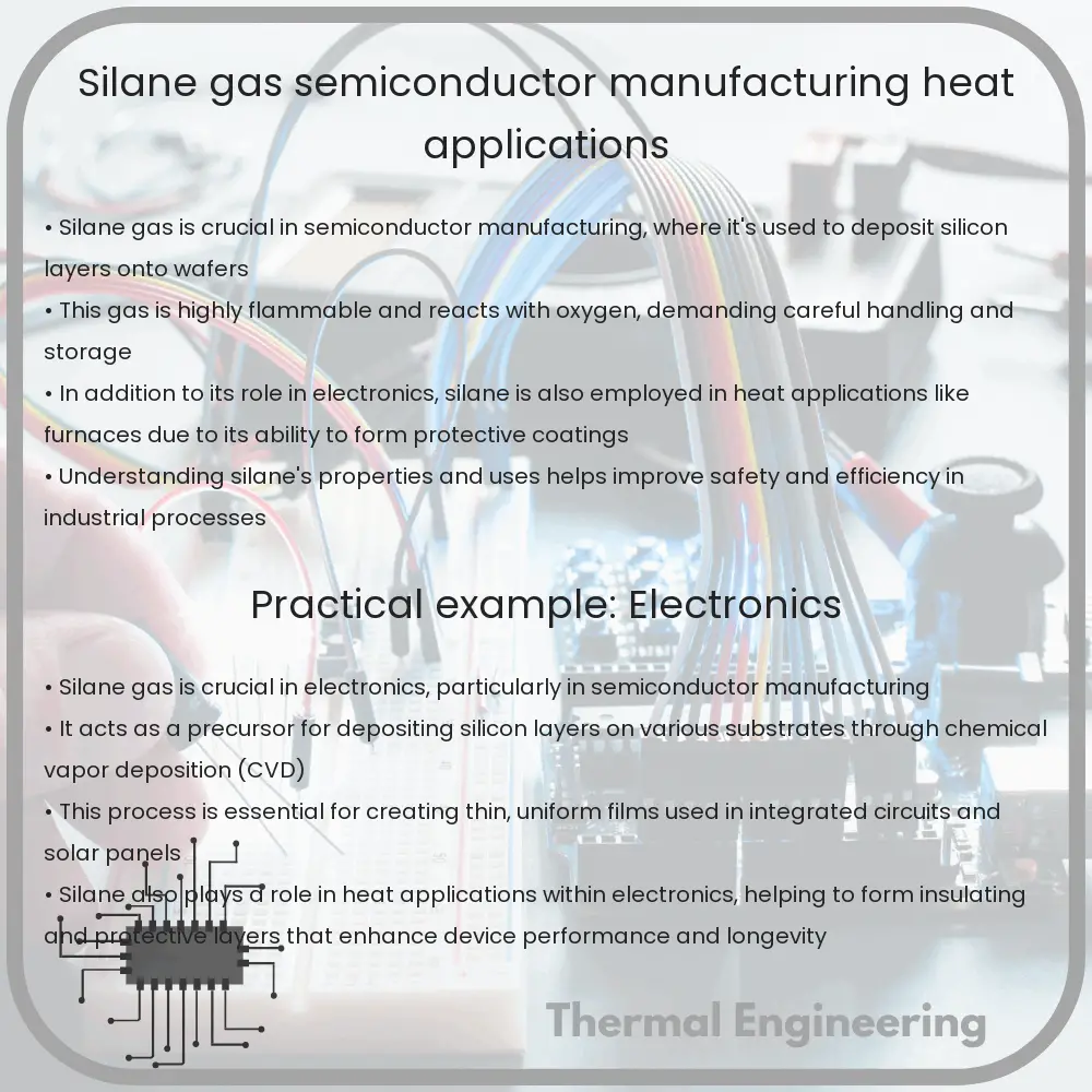 Silane Gas | Semiconductor Manufacturing, Heat Applications